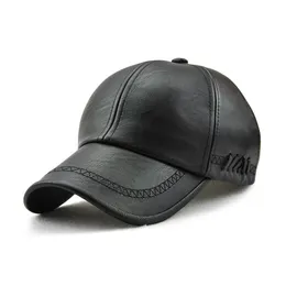 Leder Baseball Cap Männer Mode Sport Golf Caps Armee Militär Hut Mann Britischen Vintage Rindsleder Hip Hop Hüte Gorras