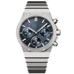 Herren Watch Quartz -Bewegung Chronograph Männer Uhren Saphirkristall wasserdichte Edelstahl Superqualität männliche Armbanduhren