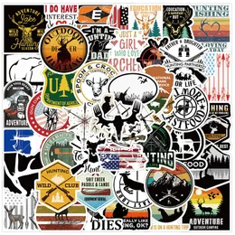 50pcs Outdoor Hunting Stickers Skate Accessories Waterproof Vinly Sticker for Laptop Phone Case Beer Water Bottle Computer Car Sticker Decals