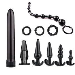 10 Teile/satz Anfänger Anales Trainer Kits Starter Set Anal sexy Spielzeug für Paare Vibration Sinnlichkeit Vibrierende Butt Perlen