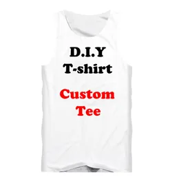 Impressão 3D DIY Design personalizado Menina Men tanque Top Top Fitness Subsirma feminina Sexy coletes de coletes atacadistas para remetente 220627