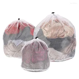 Pcs Drawstring Lingerie Laundry Wash Bags Set For Delicates Garments Blouse Sweaters Bras And Quilts Include 3 Different