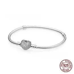 I nuovi 925 branelli del regalo delle donne di modo del braccialetto di fascini dell'argento sterlina misura il braccialetto di Pandora