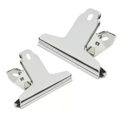 Large Bulldog Clip Silver Stainless Steel File Money Binder Clip Clamps Metal Food Bag Paper Clips for Home Office School