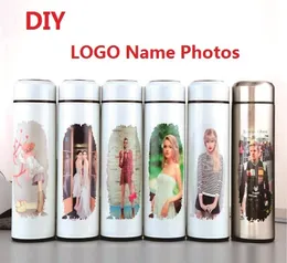 350ML500ML Thermos DIY Customize Po Picture Colorful Print Name 220608