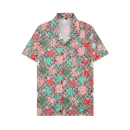 Herren-Damen-Freizeithemden, Oberteile, Hawaii-Stil, Designer-Revers-Strickjacke, kurzärmeliges Hemd, Blusen, Herren-Overshirt, Paisley-Patchwork, Knopfleiste vorne, übergroßes Hemd