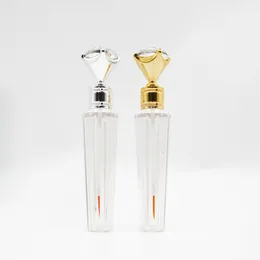 3ml 빈 플라스틱 립 광택 튜브 다이아몬드 캡 DIY 입술은 컨테이너 병 병을 가진 고품질 흑체 작은 립스틱 YF0070