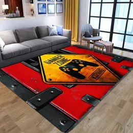 Dywany nadruk dywan anime gracz sterownik dywanik kreskówka dla dzieci sypialnia zabawa podłogowa mata salon dla chłopców na świeżym powietrzu RugCarpets