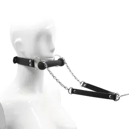 Leder Mundknebel Oral Open Plug Bite Flirt sexy Produkt Spielzeug BDSM Harness Fetisch Bondage Erotik Sklave für Paare Frauen