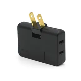 Us Extension Plug Adapter 3 w 1 adapter Mini wylotowy rozdzielacz do rozdzielacz Nasocznik 180 Rotacja Regulowana