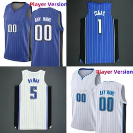 Custom Authentic Stitched Player versão Jerseys de basquete 5 Paolobanchero 1 Jonathanisaac 31 Terrenceross 4 Jalensuggs 2 Calebhoustan 50 Coleanthony