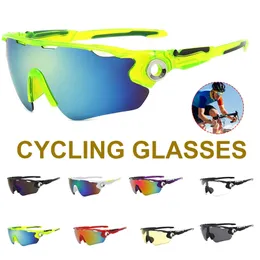 Cykling Eyewear 8 Clolors Outdoor Sports Solglasögon Män Kvinnor Glasögon MTB Väg cykelglasögon 220624