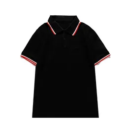Erkek Stilist Polo Gömlek Lüks İtalyan Erkek Polos Tasarımcı Giyim Kısa Kollu Moda Yaz T-Shirt