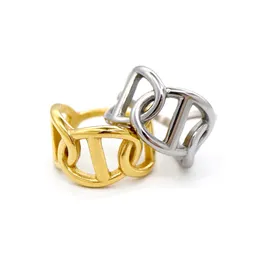 Classic Ring Mens Cluster Rings 2022 Jewelry Women Titanium Steel 18k Gold Plated Stainless Steel Accessories With Jewelry Pouches Pochette Bijoux Wholesale