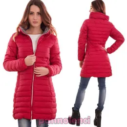 Zogaa 겨울 따뜻한 플러스 사이즈 여성 파카 후드 레드 코트 재킷 캐주얼 슬림 한 단색 여성용 면화 코트 201027을위한 따뜻한 긴 외투