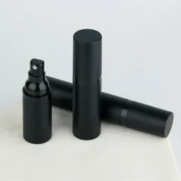 15 ml 30 ml de 50 ml de botella negra sin aire como tipo de prensa Spray de emulsión de plástico Sub-botella recipiente cosmético vacío
