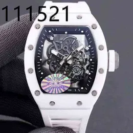 Rakish Mechanical cool Wrist watches TV Factory rm055 in Stock Business Leisure r All Ceramic Shell Tape Men's 2023 New Luxury Style