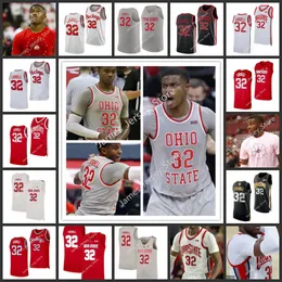 32 E.J. Liddell Basketball Jersey Ohio State Buckeyes baskettröjor 2022 NCAA School Stitched College Wears