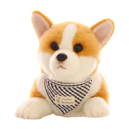 Corgi Puppies Simulation Animal Dog Plush Toy Mite Doll Mandmade для мальчика и девочки подарка на день рождения 45x17x22см dy10089
