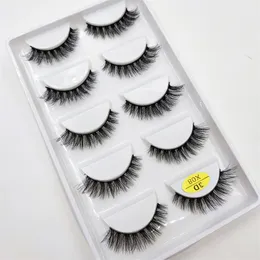 1050 Boxes 5 Pairs Natural 3D Mink False Eyelashes Makeup Eyelash Fake Eye Lashes Faux Cils Make Up Beauty Wholesale 220525