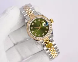 Top AAA+ automatische mechanische Uhr, High-End-Qualität, 26 mm, modisches Gold, Damenkleid, Diamant-Saphir-Lünette, Datejust-Uhren, Damenuhren, Edelstahlarmband
