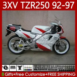 Białe Czerwone Łamyki dla Yamaha TZR 250 TZR250 R RR TZR-250 TZR250R 92 93 94 95 97 97 Body 117NO.71 YPVS 3XV TZR250-R 1992 1993 1994 1995 1996 1997 TZR250RR 92-97 Nadwozie