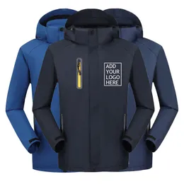 Impressão personalizada Autumn Winter Winter Softshell Jacket Outdoor Sports Wear Men Highking Camping Skiing Trekking Male feminino Jackets 220722