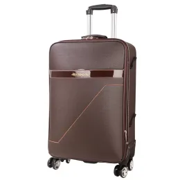 Väskor Mode Travel Rolling Bagage Carry On Trolley Bag Män Kvinnor PU Spinner Lösenord Box Business High Quality Väska