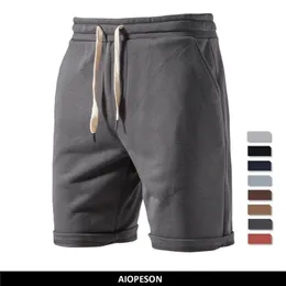 Aiopeson Cotton Soft Shorts Men 여름 캐주얼 홈 스테이 남성 달리기 반바지 스포츠 남자 반바지 조깅 짧은 바지 남자 220701