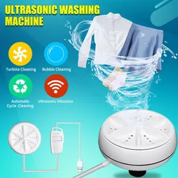 2022 Hot DealsMini Ultrasonic Washing Machine Portable Turbo USB Powered Removes Dirt Washer Clothing Cleaning Washing Machine F