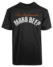 تي شيرت رجالي The Infamous Mobb Deep للرجال قميص أنيق أنيق مضحك فكاهي غير رسمي للرجال