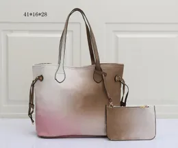 Dames luxurys ontwerpers tassen mode dames gradiënt kleur handtassen portemonnees cross body clutch messenger boodschappentas schouder