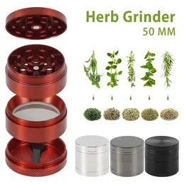 Handmade Tobacco Weeding Grinder Manual Mills Pollinator Zinc Alloy 4-Layer Spice Crusher Grass Grinders Smoking Accessories Smoke Shops Supplies