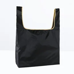 1pc 옥스포드 천 쇼핑백 친환경 접이식 보관 식료품 가방 재사용 파우치 1