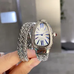 Luksusowe designerskie zegarki zegarek na kobietę serpentynowe Diamenty Wewnętrzne Materiał Spring 2590