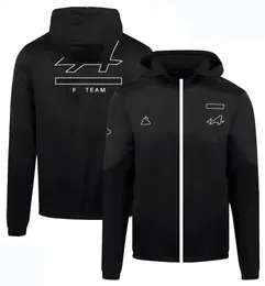 F1 2022-2023 Giacca con cappuccio della squadra Formula 1 Driver Racing Felpa Giacca a vento Autunno e inverno Uomo caldo cerniera antivento 247P