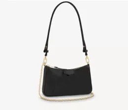 2022Luxury Designer Bags Fashion Mini Bag Chain Crossbody Short Leather Shoulders Strap Simple Pouch Shoulder Straps 81066 Free ship