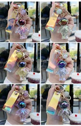 2022 Akryl Crystal Keychains Astronaut Astronaut Key Chain Creative Car Bag Transparent Pendant