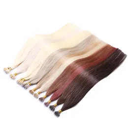 Durata 12 mesi Nano Tip Ring Hair Extensions 20 pollici 100% cuticola allineata Remy Micro Bead Human Hair Extension