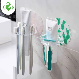 1pc Kunststoff Zahnbürste Halter Zahnpasta Lagerung Rack Rasierer Zahnbürste Spender Badezimmer Organizer Zubehör Werkzeuge Guanyao