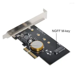 Computerkabelanschlüsse Chenyang M.2 NGFF M Key SSD NVME-Karte zu PCI-E 3.0 X4 Adapter PCI Express mit Stromausfallschutz 4.0F Su