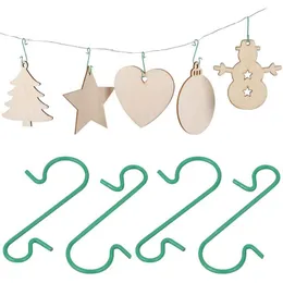 Haczyki Rails 100pcs ze stali nierdzewnej Sake S Haczyek wielofunkcyjny Suring S Hanger Świąteczny ozdoba Xmas Dekorowanie drzewa