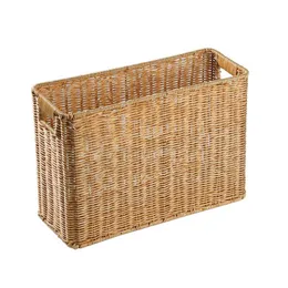 Hooks Rails Imitate Rattan Woven Storage Basket Desktop Sundries Holhus Hush￥ll Basketar