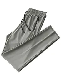 2022 Sume Men's Sweatpants Breattable Nylon Spandex Sportswear Zip Pockets Straight Byxor Male Long Casual Track Pants 8XL G220713