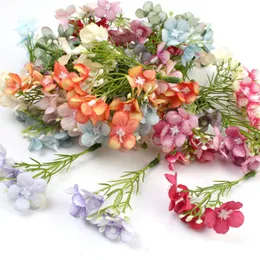 Fiori decorativi ghirlande PCS simulazione fai -da -te mini prugna fiore di fiore corsage sede matrimoniale fiore layout flowers decorativ