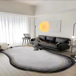 Tapetes modernos carpetes irregulares sala de estar sofá mesa de café tape de chão de cama de cama de cama larga de lounge grande decoração de casa