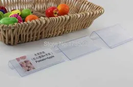 50 PCS 가격표 레이블 카드 프레임 팝 프로모션 사인 프레임 라벨 홀더 선반 화자 데이터 스트립