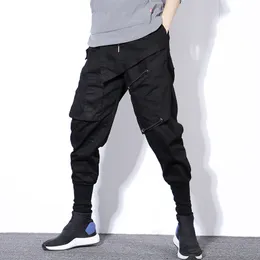 Calça de harém de mola de rua homens masculino de hip hop preto casual mass de calça calças de moletom cargo 220816