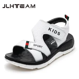 Sommer Koreanische Mode Jungen Schuhe Aus Echtem Leder Sandalen Weichen Boden Nicht Slip Casual Kinder s Für Kinder 220525