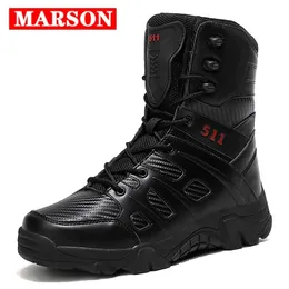 New Vogue Men Boots Work Safety Shoes Men Sneakers Male Highrise Outdoor Hiking Boots Explosions Tactical Boots Plus Size 210315